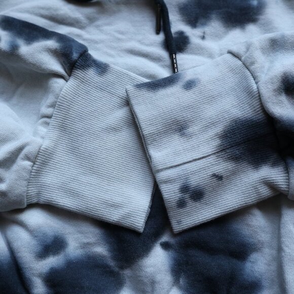 NEW  AFRM Tie Dye Crop Hoodie / blush - noir size 1X - Picture 4 of 11